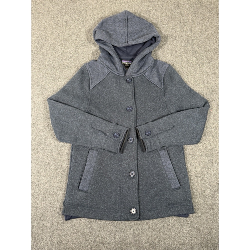 Patagonia Better Sweater Icelandic Hooded Jacket Womens Size XS Blue Fleece